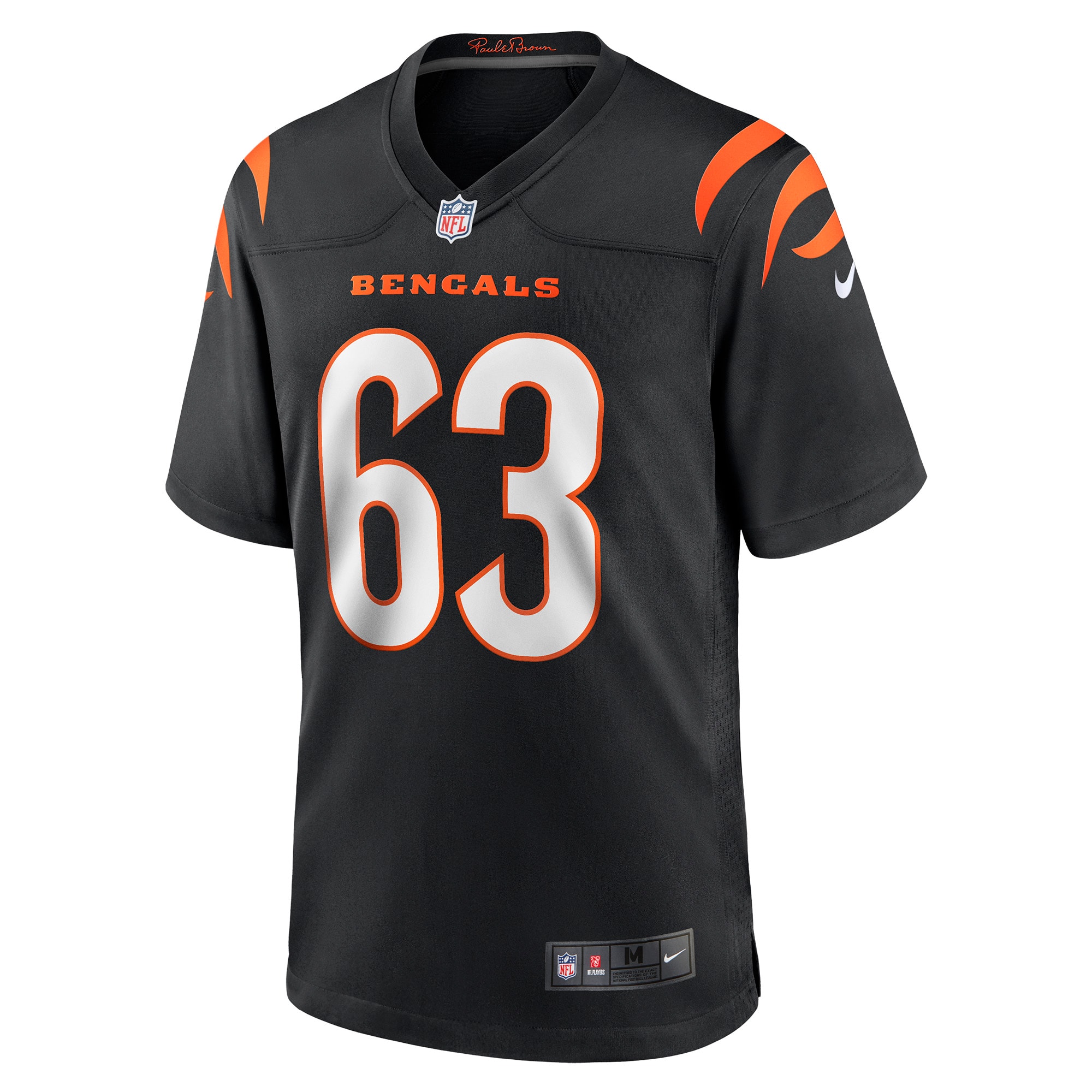 Men's Cincinnati Bengals Trey Hill Black Game Jersey JS4887 nicesnker - Image 2