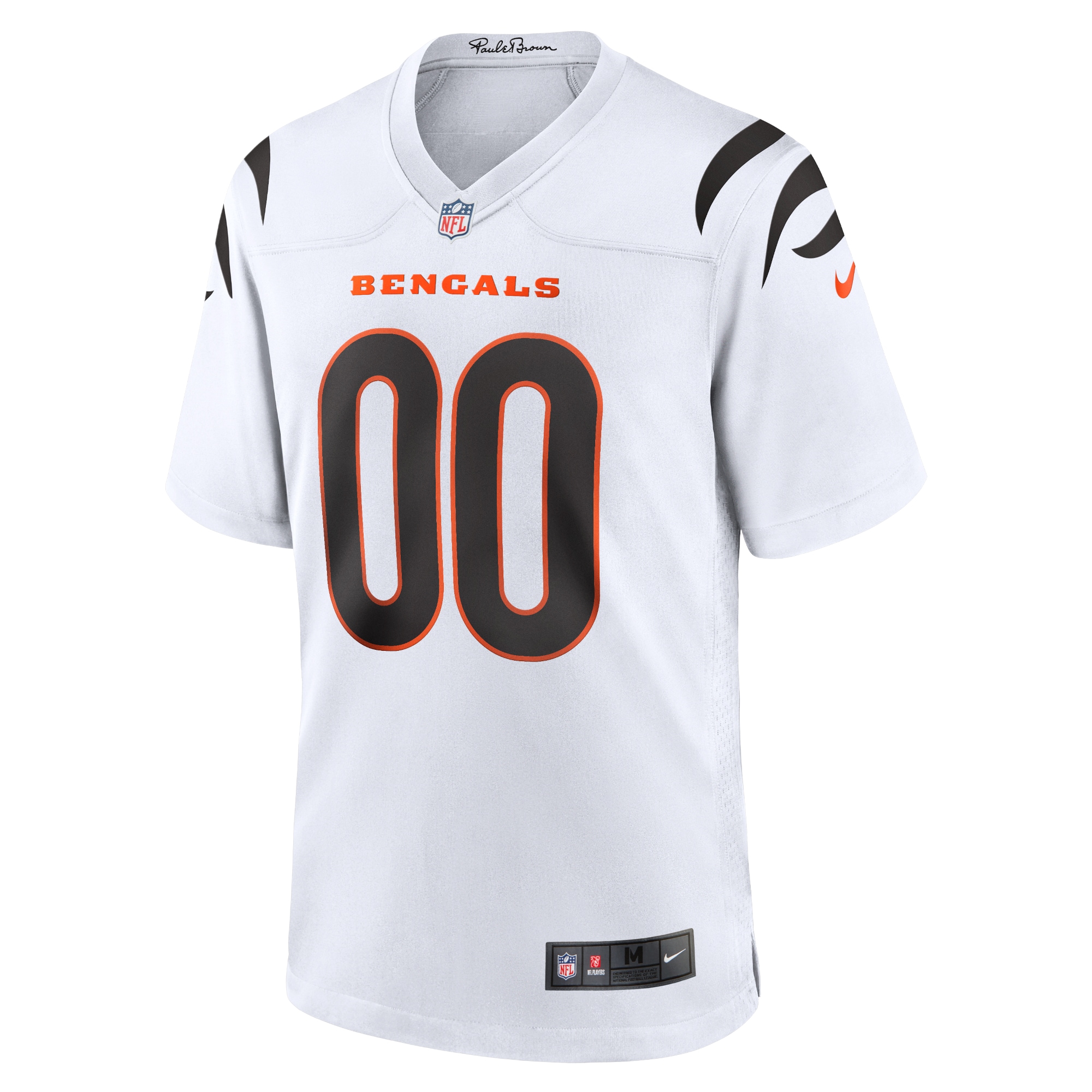 Men's Cincinnati Bengals White Game Custom Jersey JS4463 nicesnker - Image 2
