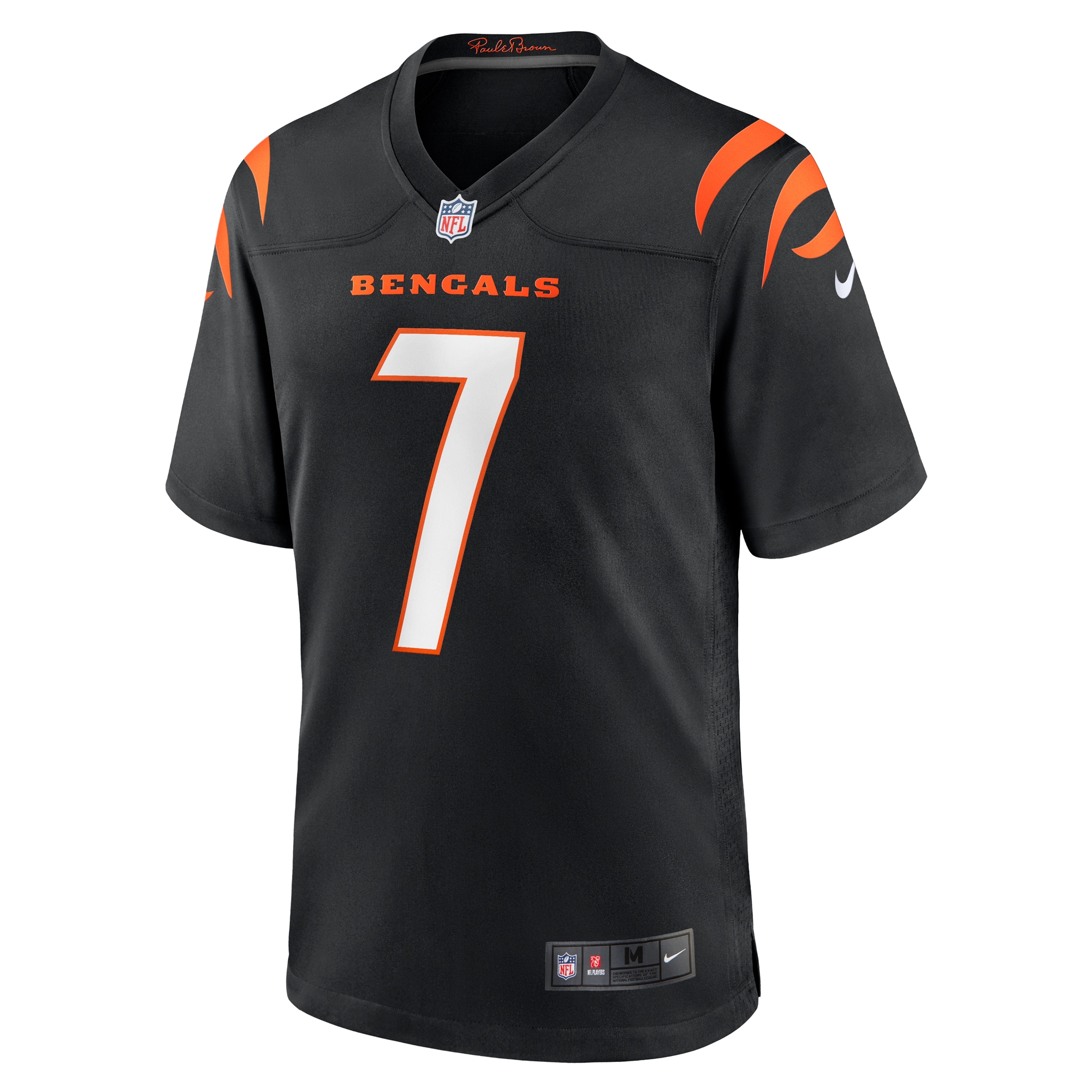 Men's Cincinnati Bengals Will Grier Black Team Game Jersey JS7234 nicesnker - Image 2
