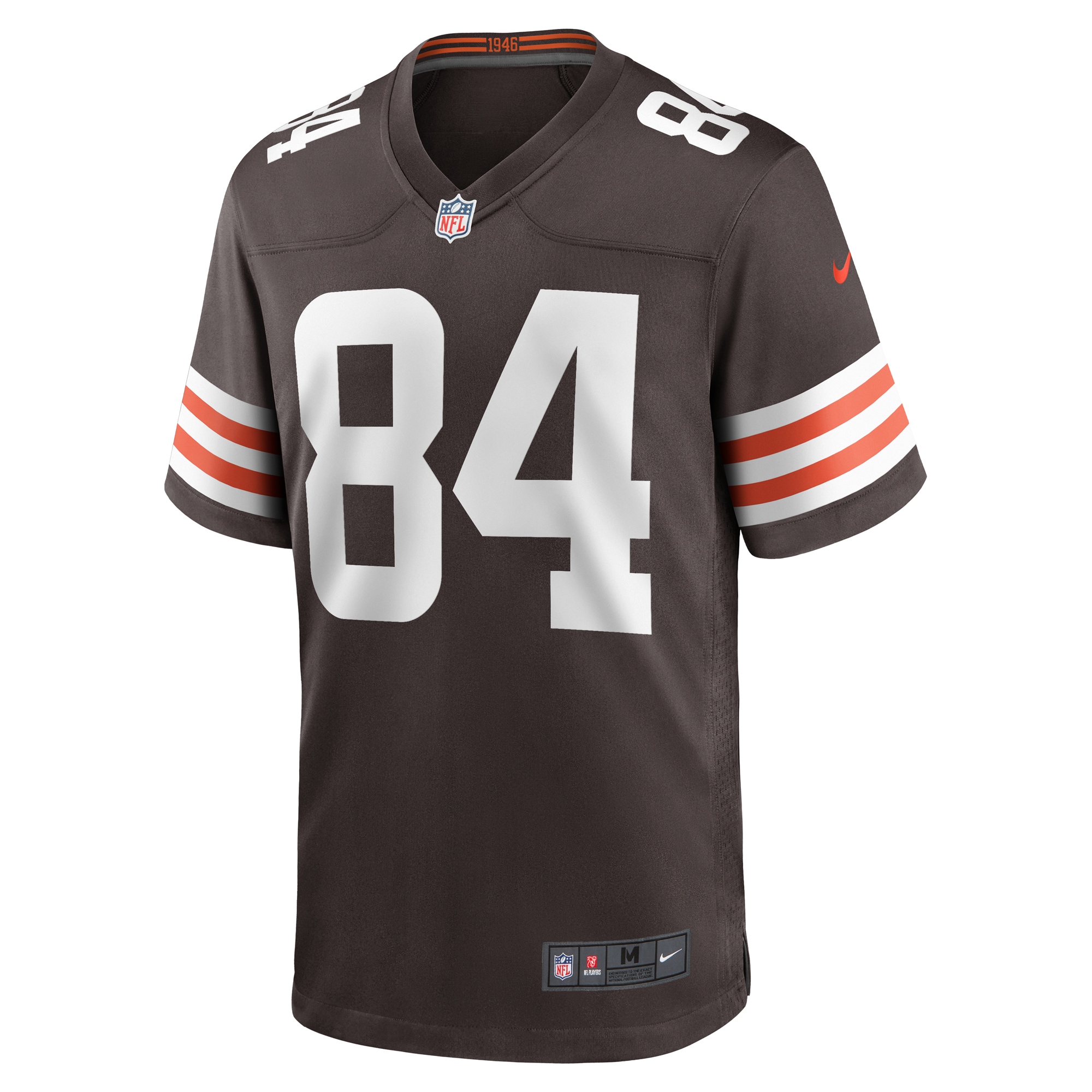 Men's Cleveland Browns Akins Brown Game Player Jersey JS3990 nicesnker - Image 2