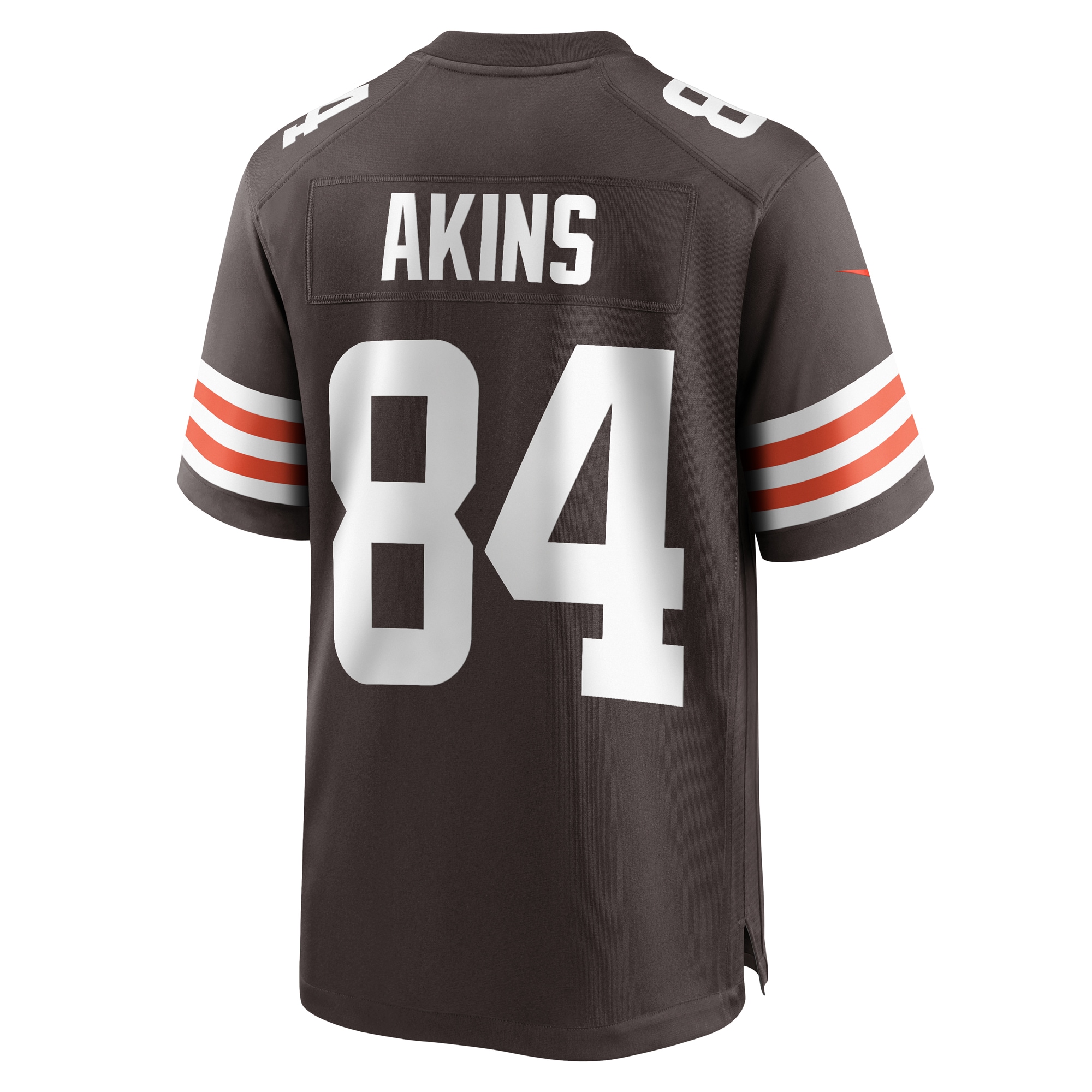 Men's Cleveland Browns Akins Brown Game Player Jersey JS3990 nicesnker - Image 3
