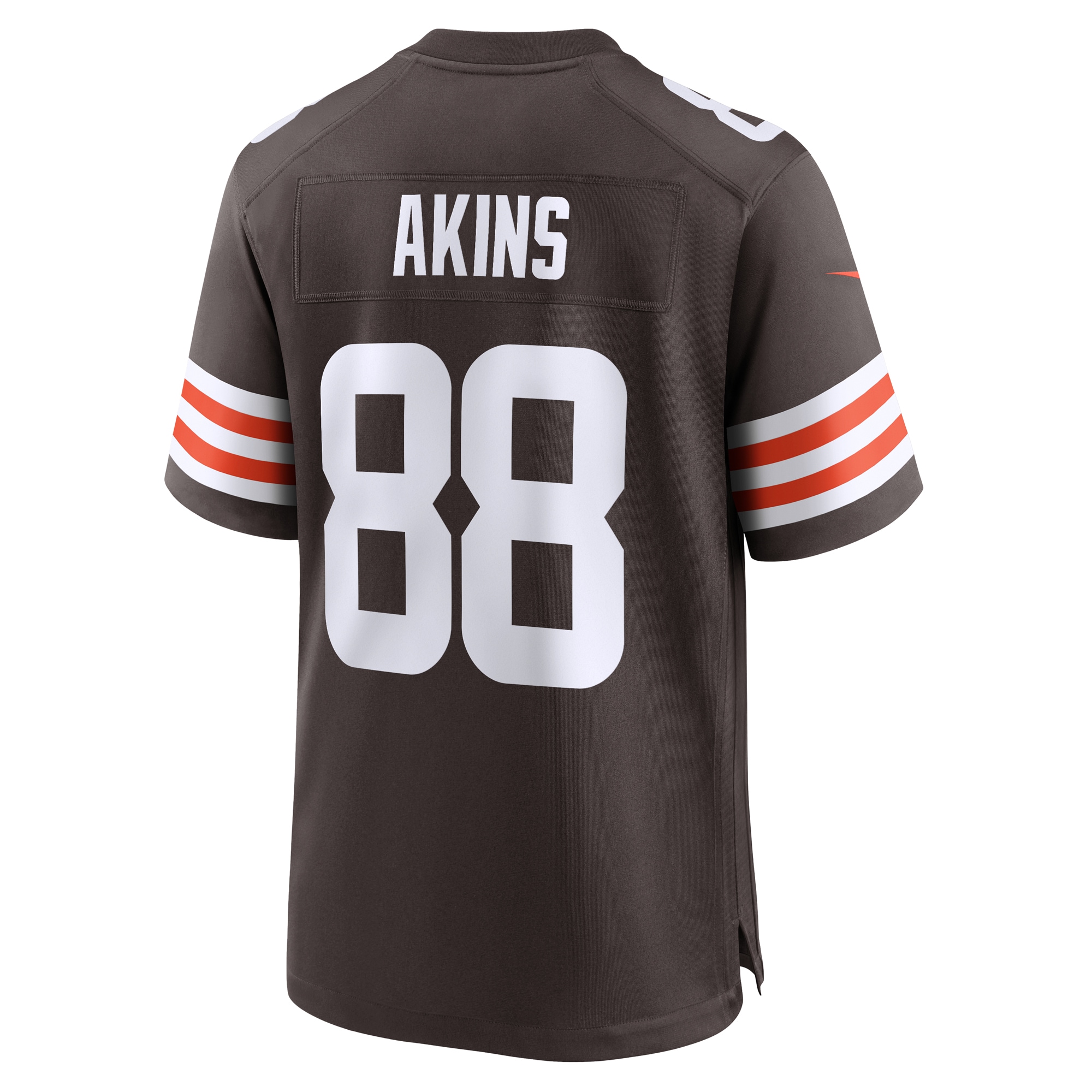 Men's Cleveland Browns Akins Brown Team Game Jersey JS4578 nicesnker - Image 3