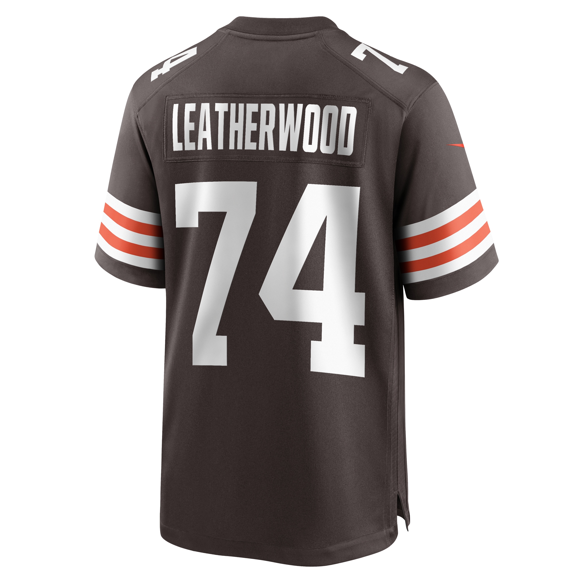 Men's Cleveland Browns Alex Leatherwood Brown Team Game Jersey JS5397 nicesnker - Image 3