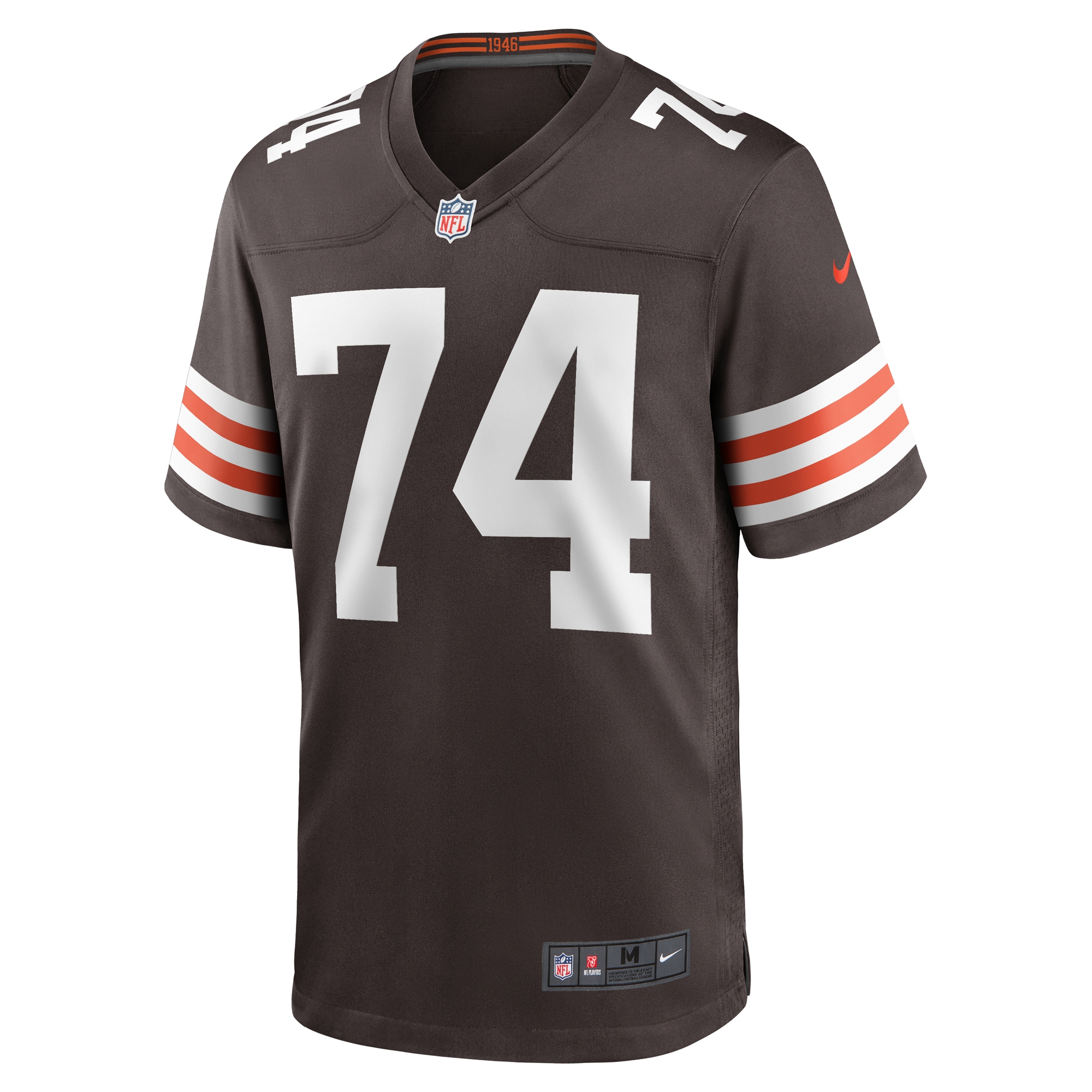 Men's Cleveland Browns Alex Leatherwood Brown Team Game Jersey JS5397 nicesnker - Image 2