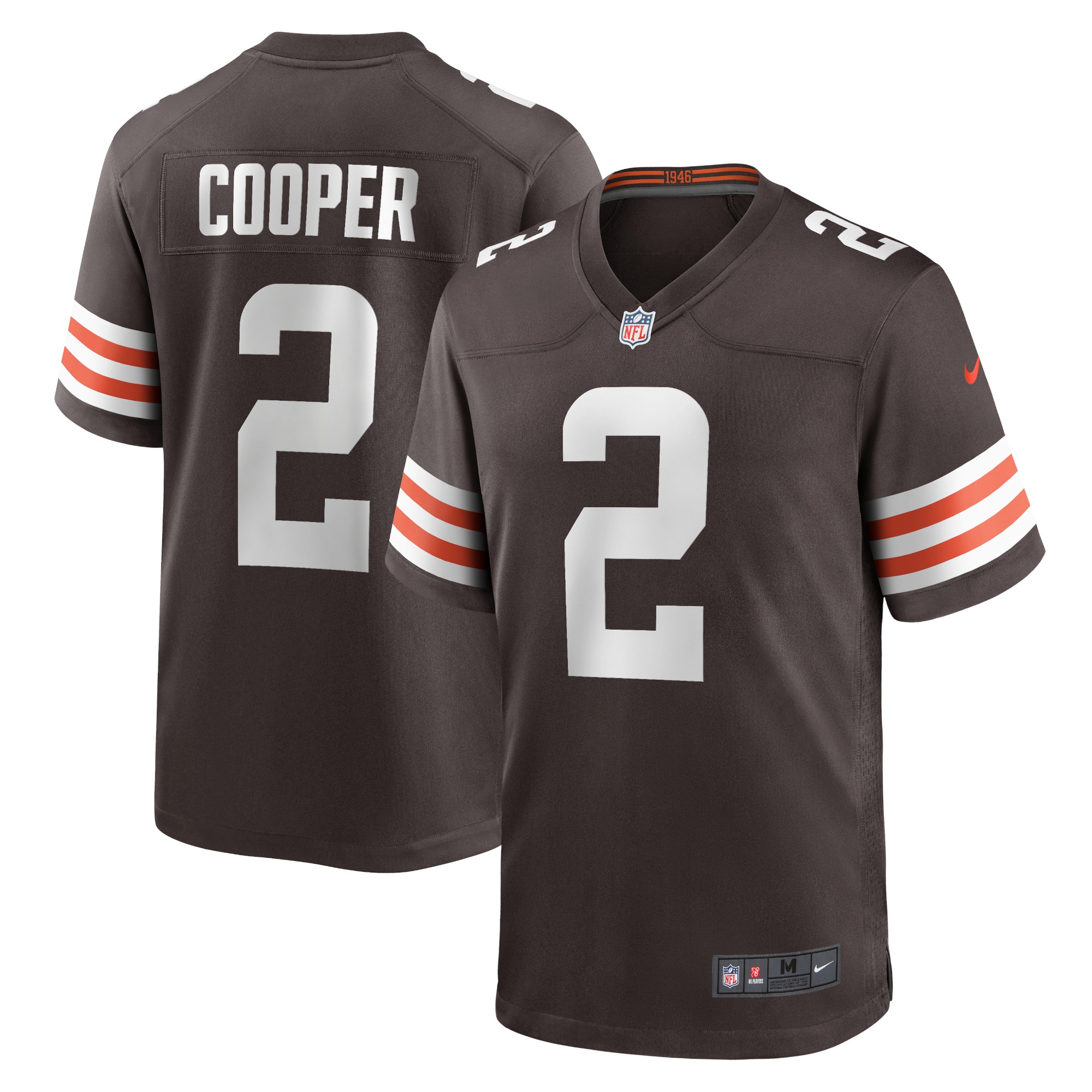 Men's Cleveland Browns Amari Cooper Brown Player Game Jersey JS5383 nicesnker