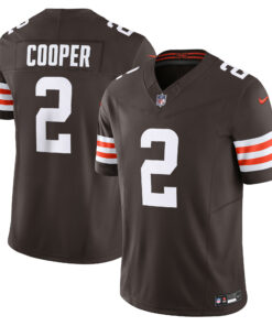 Men's Cleveland Browns Amari Cooper Brown Vapor F.U.S.E. Limited Jersey JS9805 nicesnker