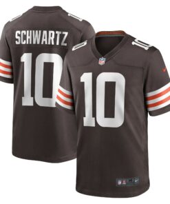 Men's Cleveland Browns Anthony Schwartz Brown Game Jersey JS6034 nicesnker
