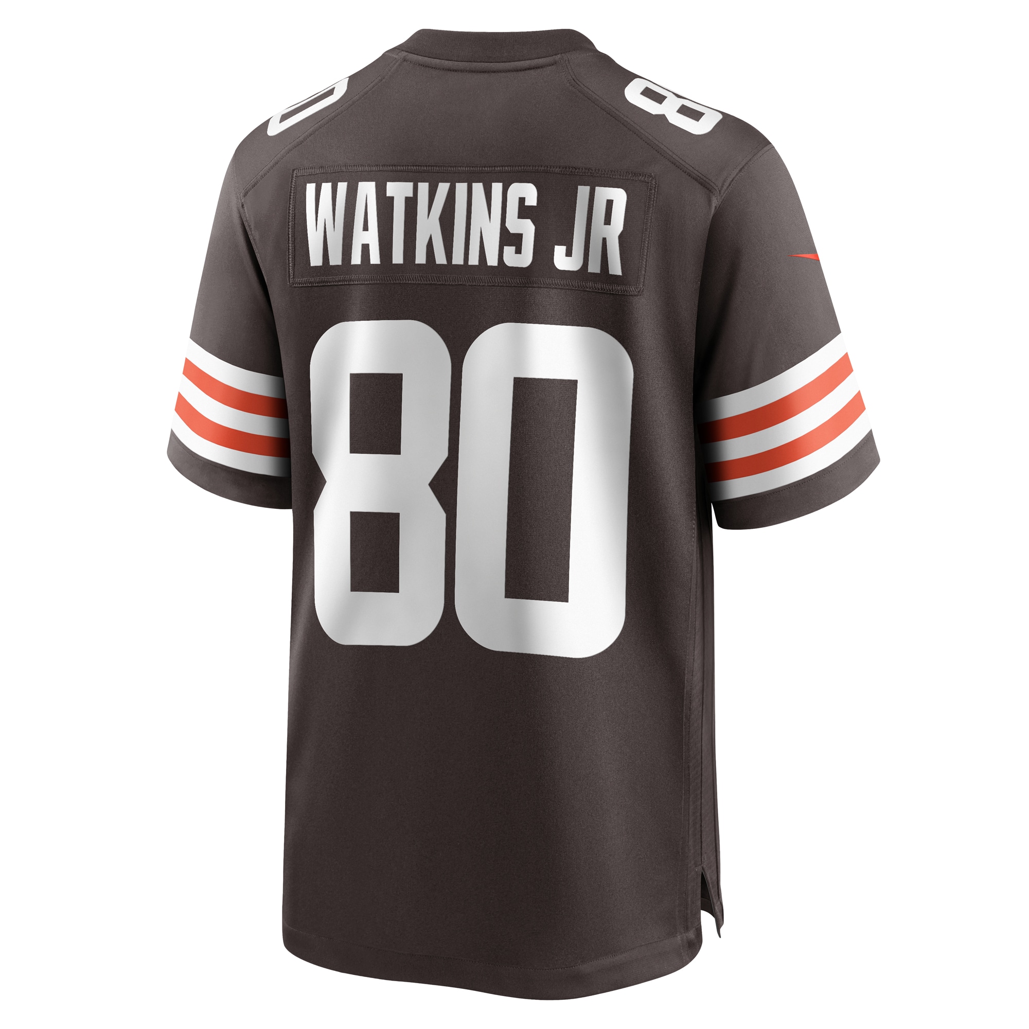 Men's Cleveland Browns Austin Watkins Jr. Brown Team Game Jersey JS2679 nicesnker - Image 3