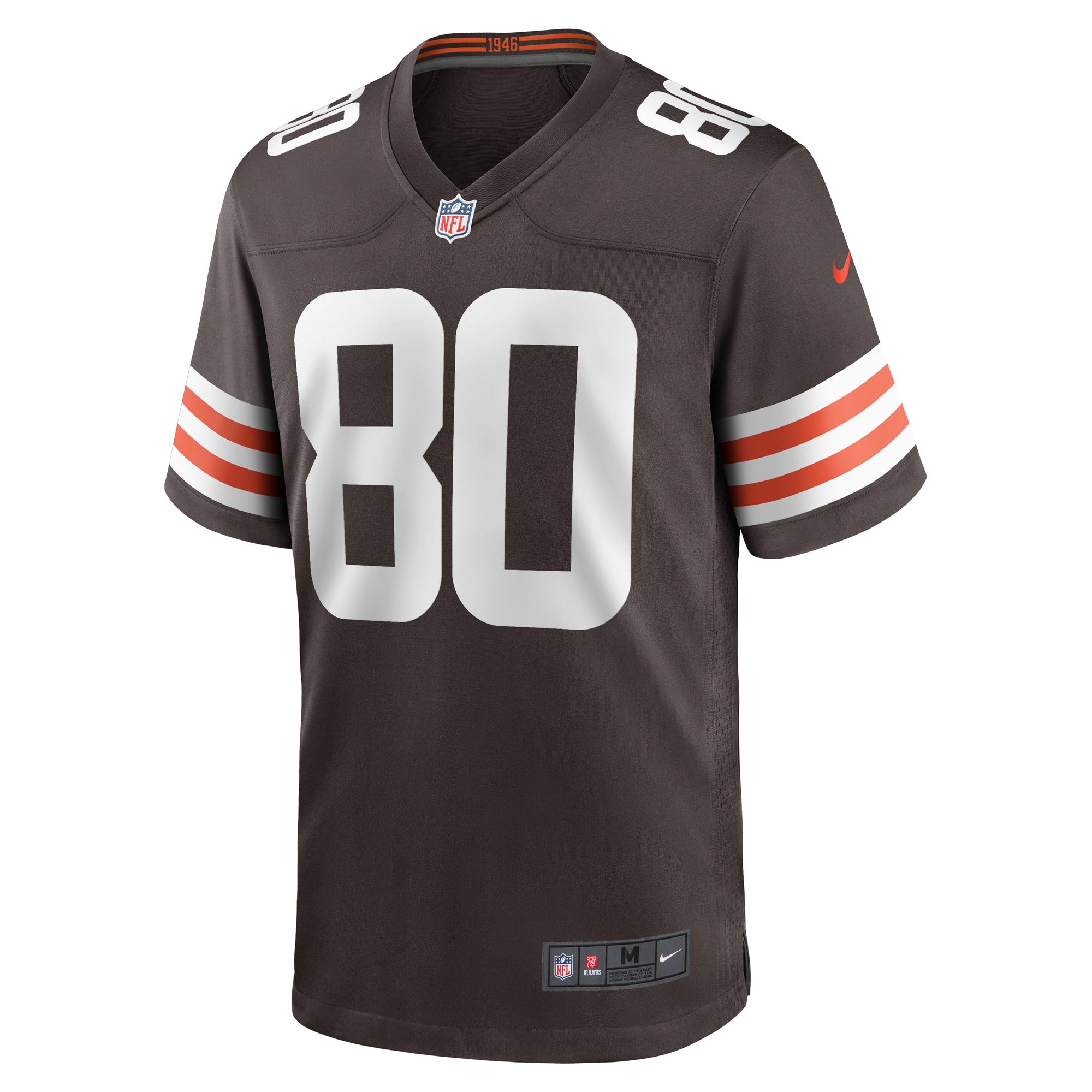 Men's Cleveland Browns Austin Watkins Jr. Brown Team Game Jersey JS2679 nicesnker - Image 2