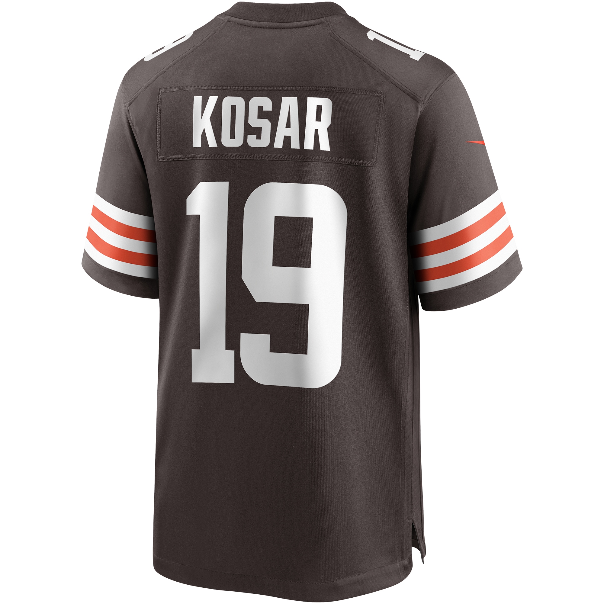 Men's Cleveland Browns Bernie Kosar Brown Game Retired Player Jersey JS1992 nicesnker - Image 3