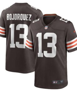 Men's Cleveland Browns Corey Bojorquez Brown Game Jersey JS9173 nicesnker