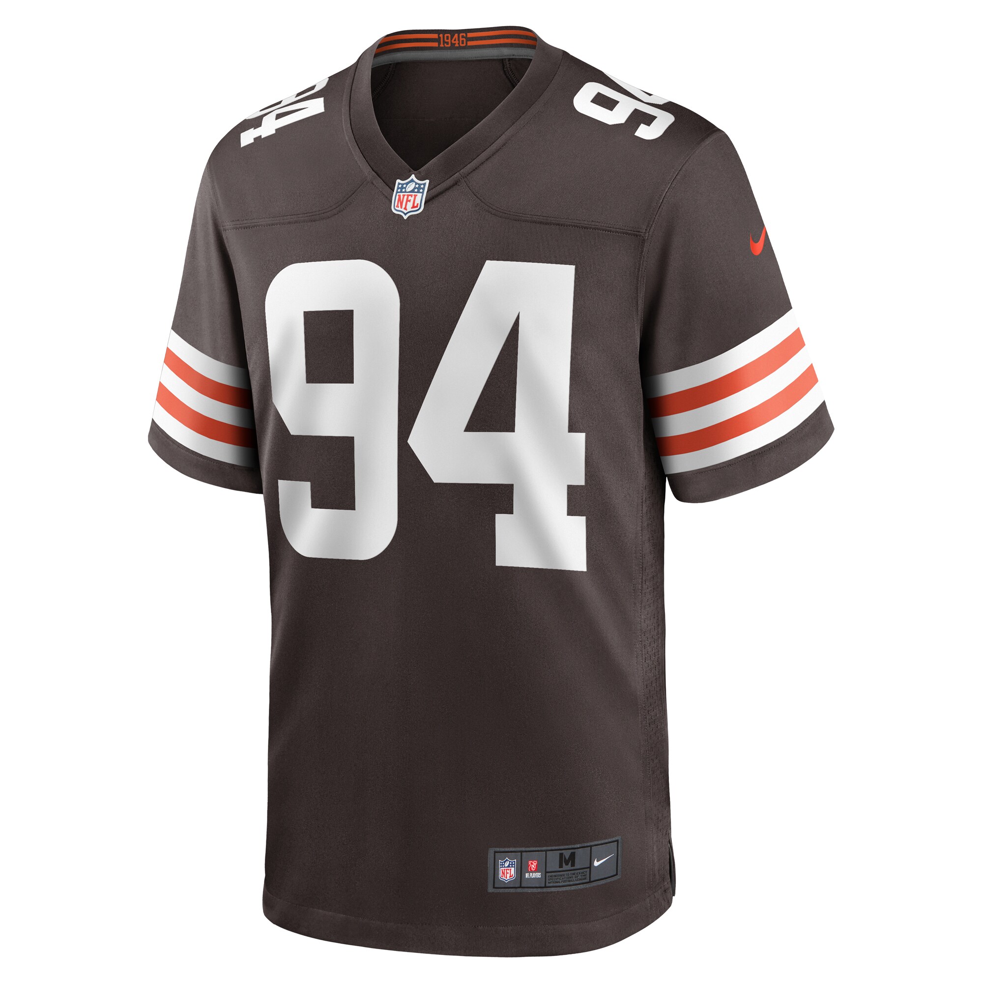 Men's Cleveland Browns Dalvin Tomlinson Brown Game Player Jersey JS1731 nicesnker - Image 2