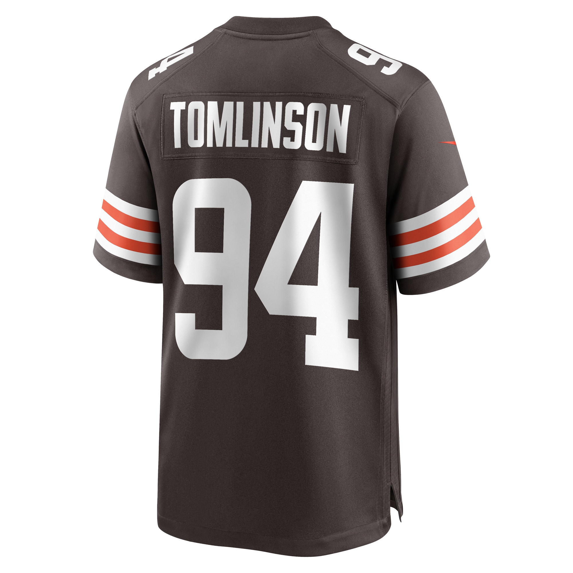 Men's Cleveland Browns Dalvin Tomlinson Brown Game Player Jersey JS1731 nicesnker - Image 3