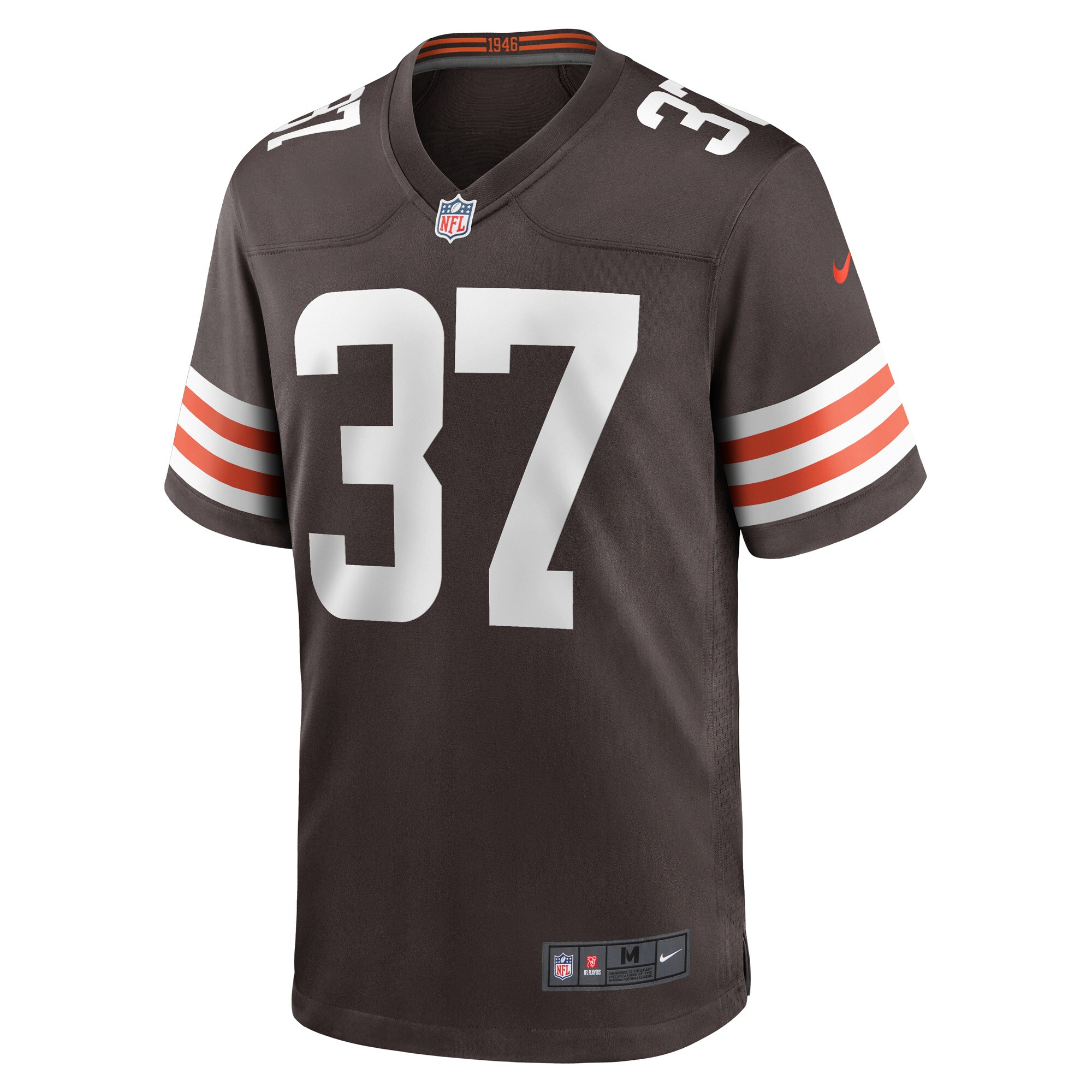 Men's Cleveland Browns D'Anthony Bell Brown Game Player Jersey JS8745 nicesnker - Image 2