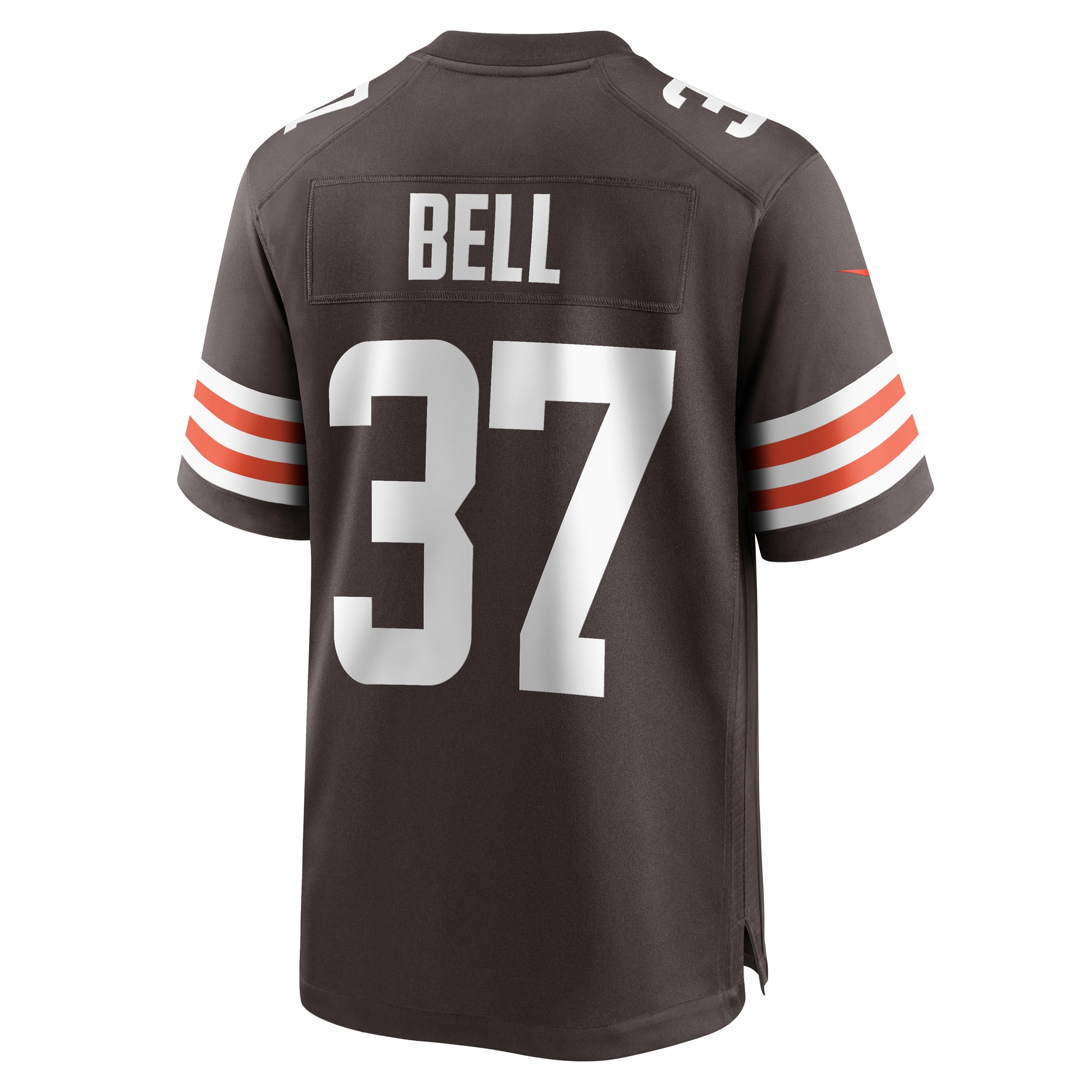 Men's Cleveland Browns D'Anthony Bell Brown Game Player Jersey JS8745 nicesnker - Image 3
