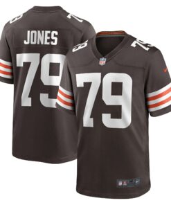 Men's Cleveland Browns Dawand Jones Brown Team Game Jersey JS2771 nicesnker
