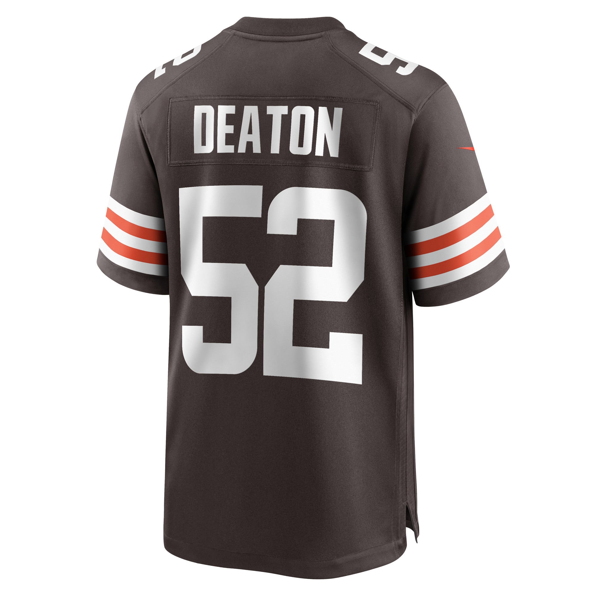 Men's Cleveland Browns Dawson Deaton Brown Game Player Jersey JS6119 nicesnker - Image 3