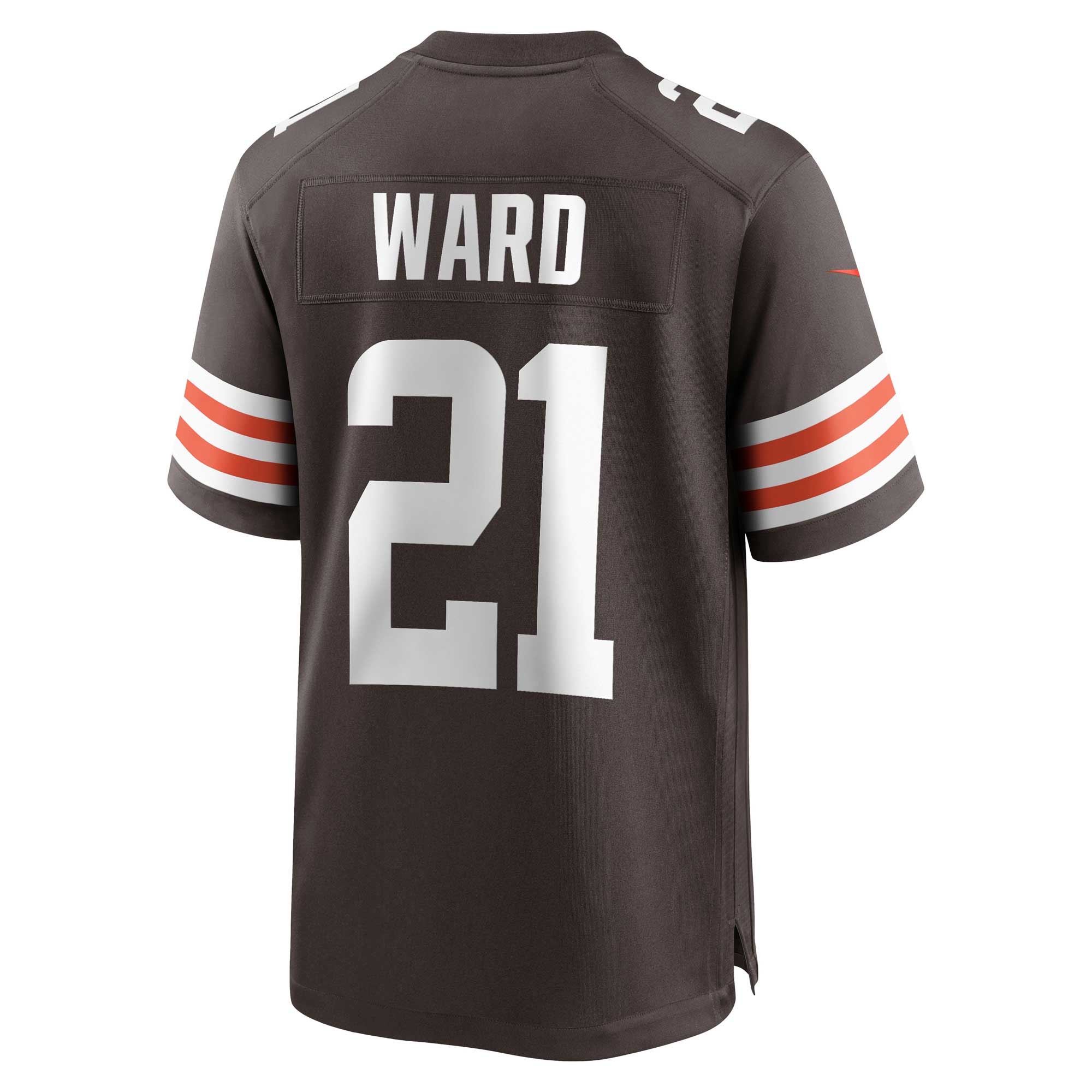 Men's Cleveland Browns Denzel Ward Brown Game Jersey JS2582 nicesnker - Image 3