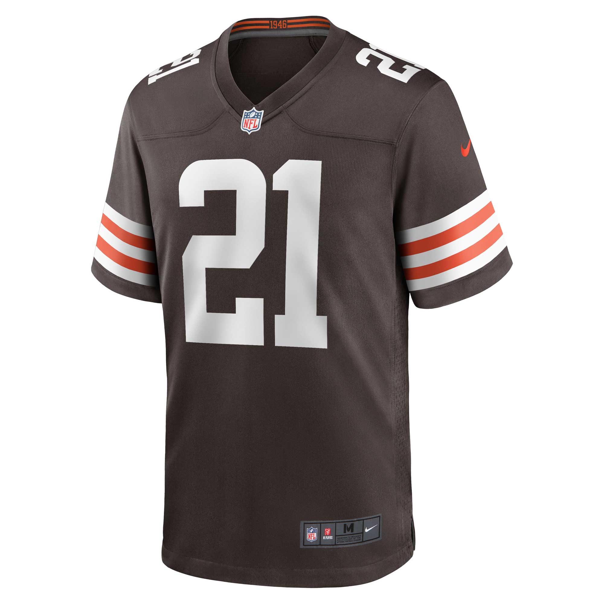 Men's Cleveland Browns Denzel Ward Brown Game Jersey JS2582 nicesnker - Image 2