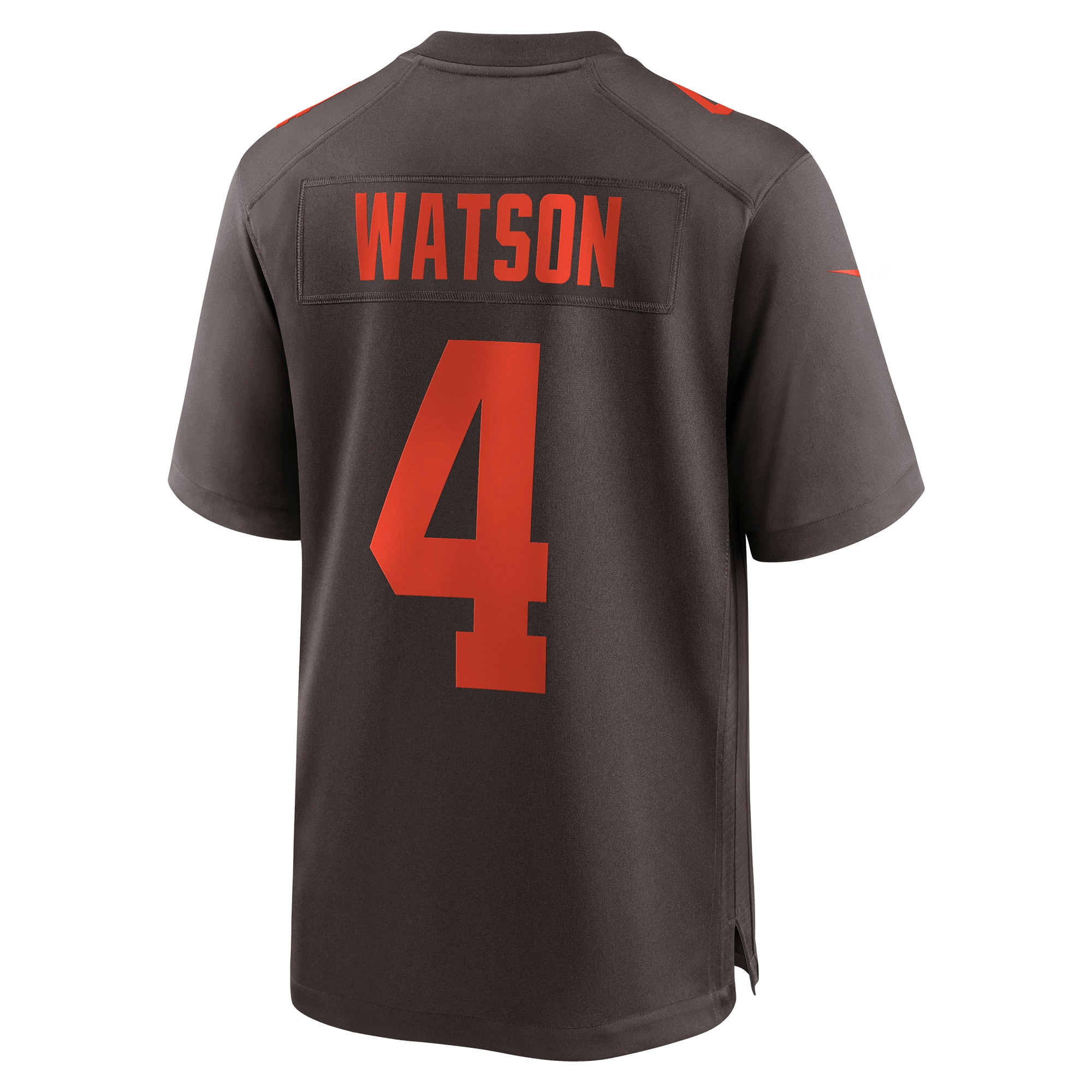 Men's Cleveland Browns Deshaun Watson Brown Alternate Game Jersey JS5219 nicesnker - Image 3