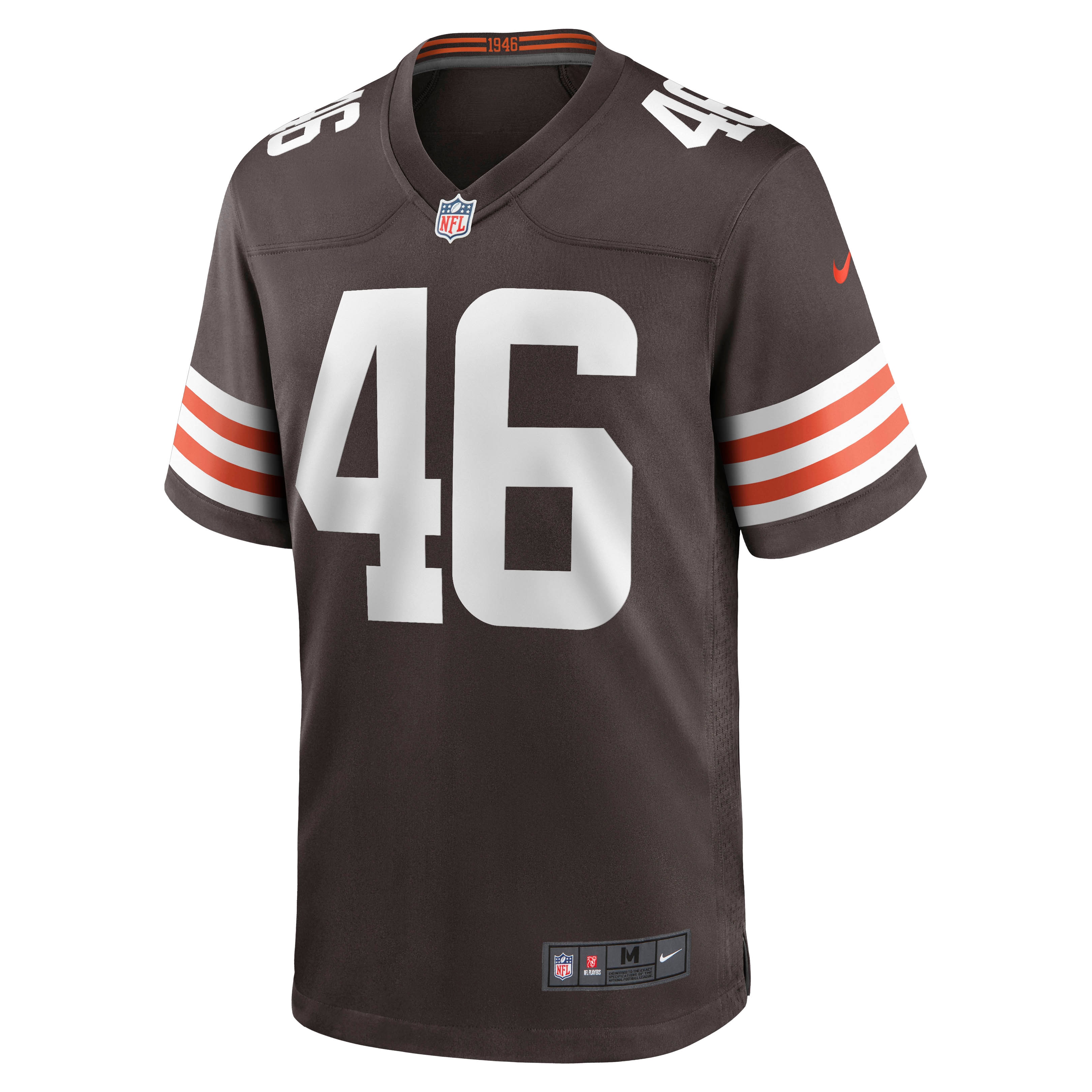 Men's Cleveland Browns Don Fleming Brown Retired Player Jersey JS2724 nicesnker - Image 2