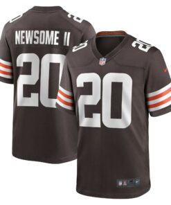 Men's Cleveland Browns Greg Newsome II Brown Game Jersey JS9670 nicesnker