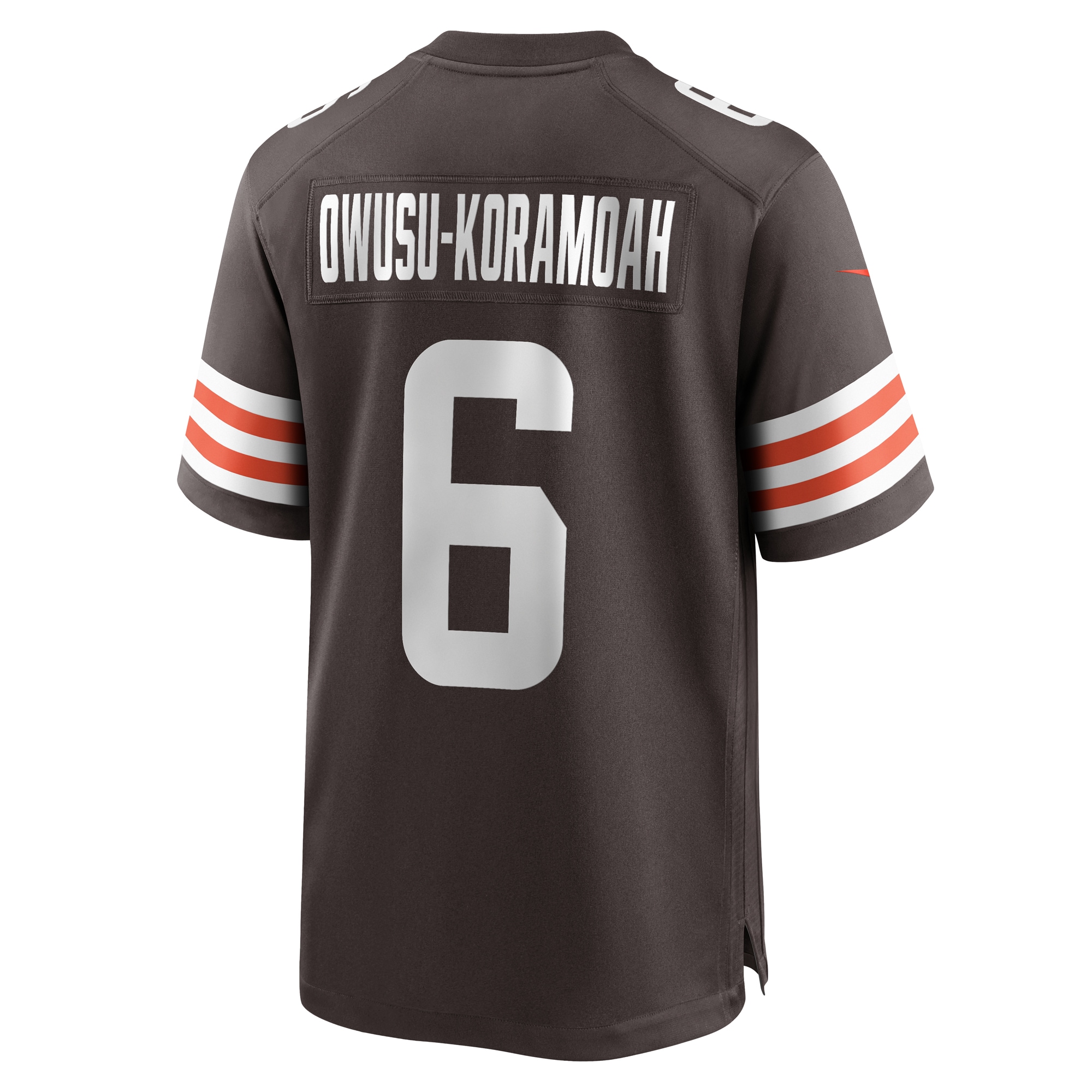 Men's Cleveland Browns Jeremiah Owusu-Koramoah Brown Team Game Jersey JS3947 nicesnker - Image 3