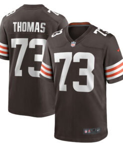 Men's Cleveland Browns Joe Thomas Brown Retired Player Game Jersey JS1137 nicesnker