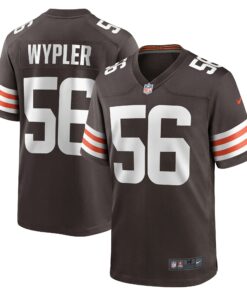 Men's Cleveland Browns Luke Wypler Brown Team Game Jersey JS8109 nicesnker