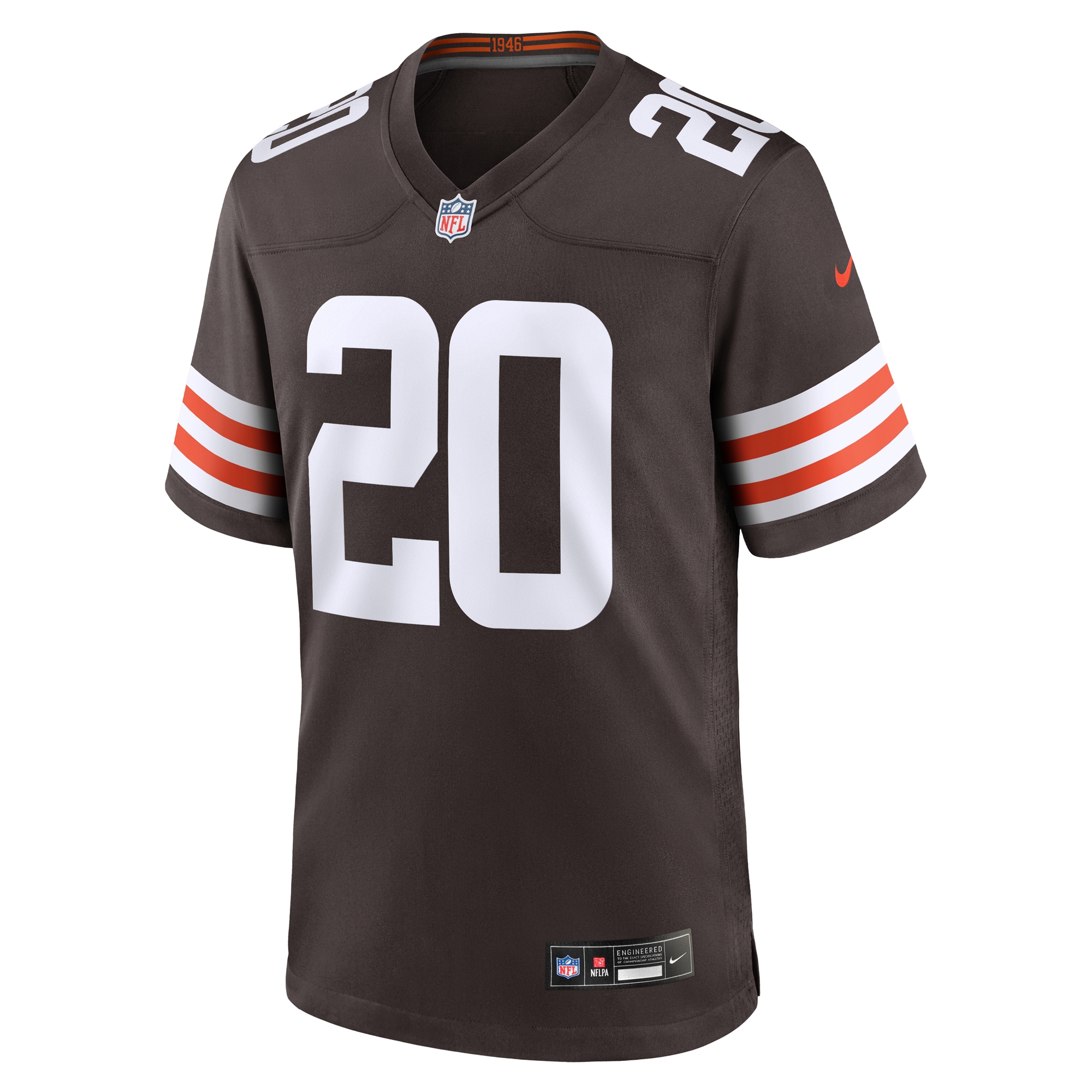 Men's Cleveland Browns Pierre Strong Jr. Brown Team Game Jersey JS7932 nicesnker - Image 2