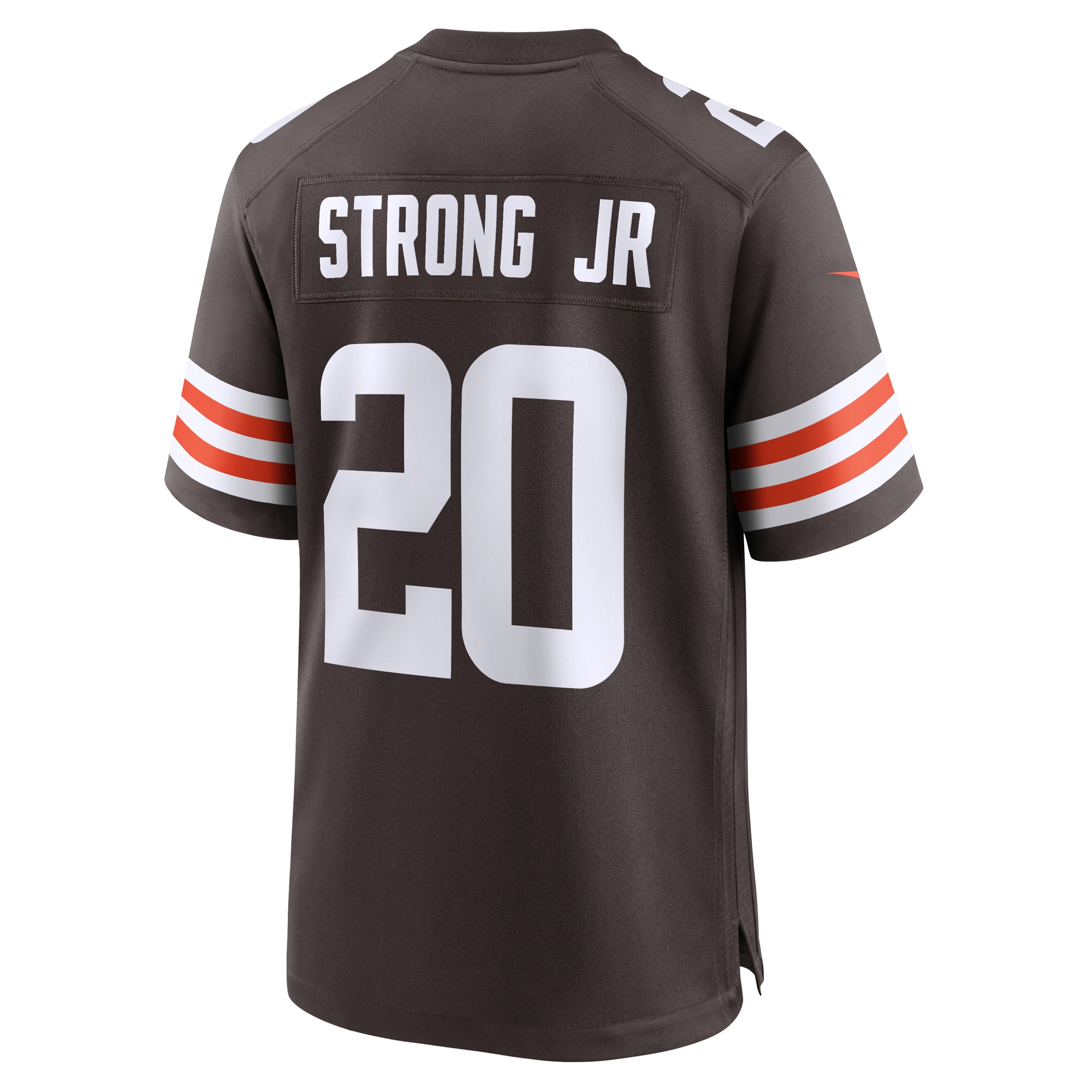 Men's Cleveland Browns Pierre Strong Jr. Brown Team Game Jersey JS7932 nicesnker - Image 3