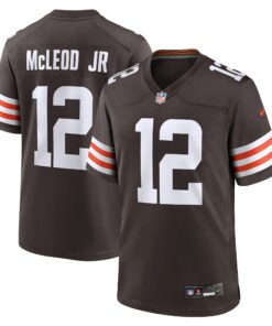 Men's Cleveland Browns Rodney McLeod Jr Brown Team Game Jersey JS5551 nicesnker