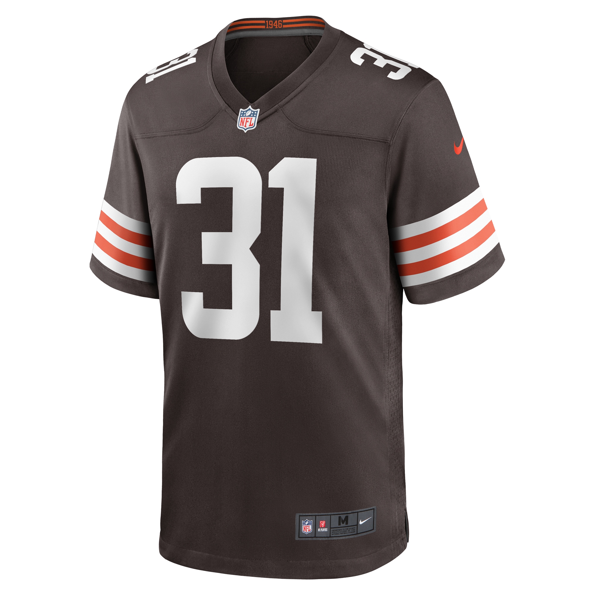 Men's Cleveland Browns Thomas Graham Jr. Brown Team Game Jersey JS9227 nicesnker - Image 2