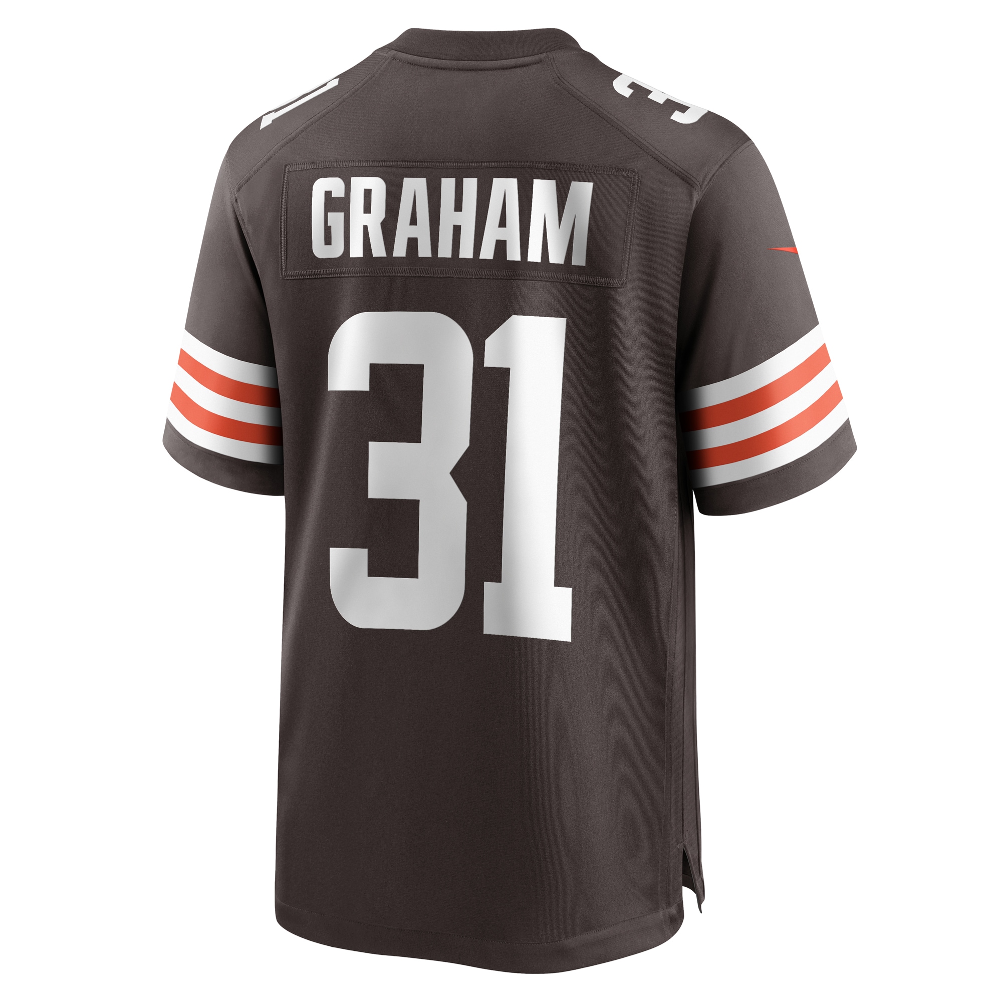 Men's Cleveland Browns Thomas Graham Jr. Brown Team Game Jersey JS9227 nicesnker - Image 3