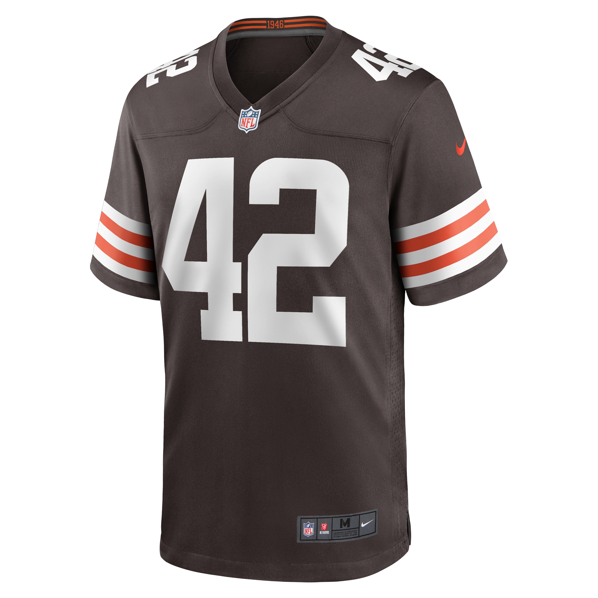 Men's Cleveland Browns Tony Fields II Brown Team Game Jersey JS6648 nicesnker - Image 2