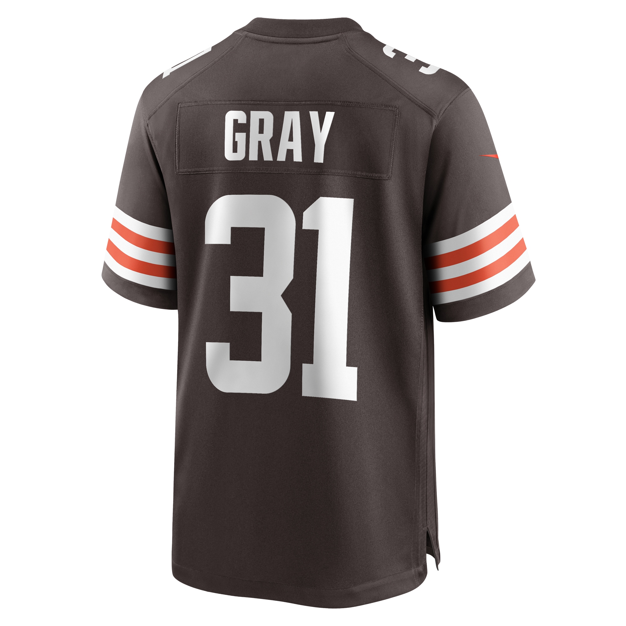 Men's Cleveland Browns Vincent Gray Brown Team Game Jersey JS7070 nicesnker - Image 3