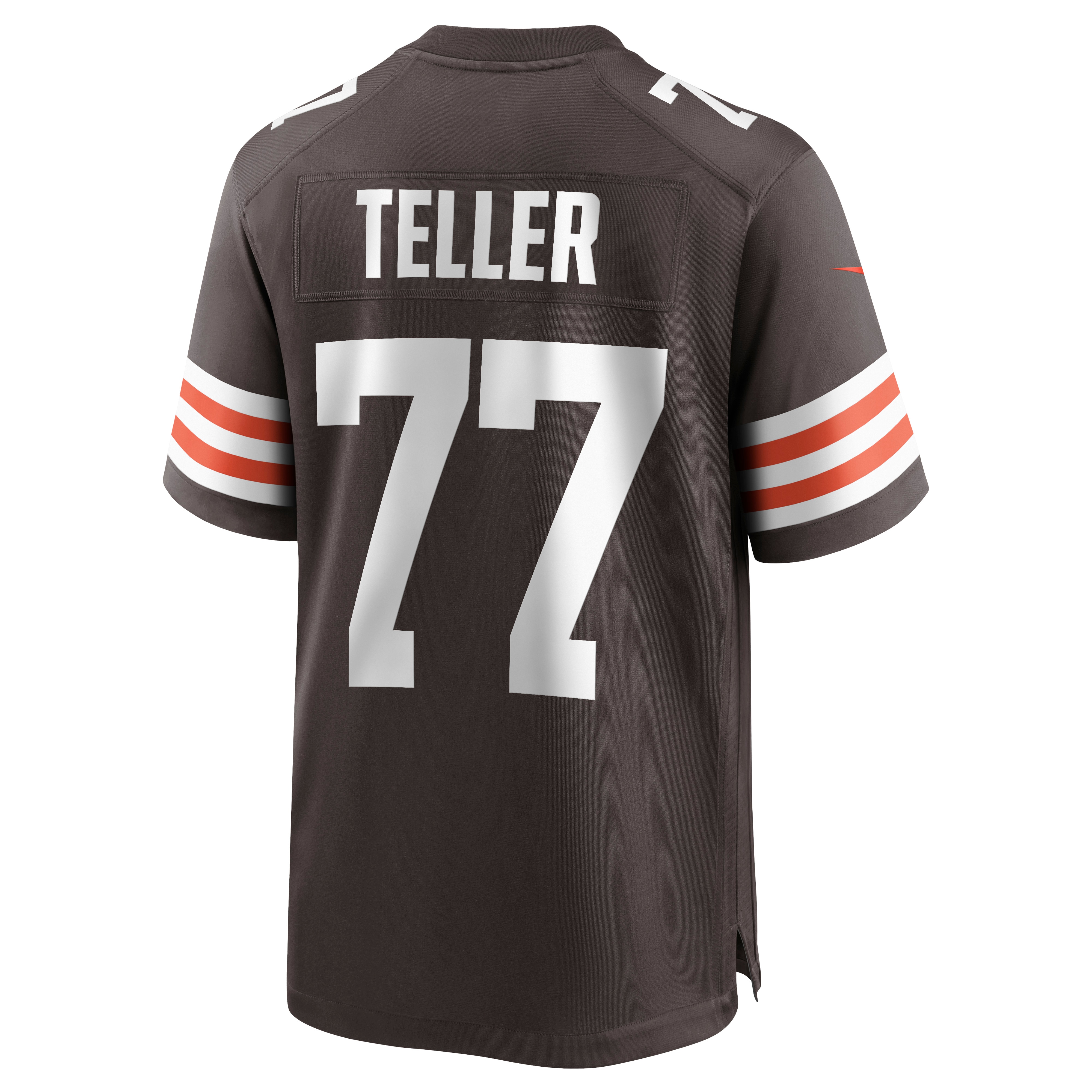 Men's Cleveland Browns Wyatt Teller Brown Game Jersey JS9570 nicesnker - Image 3