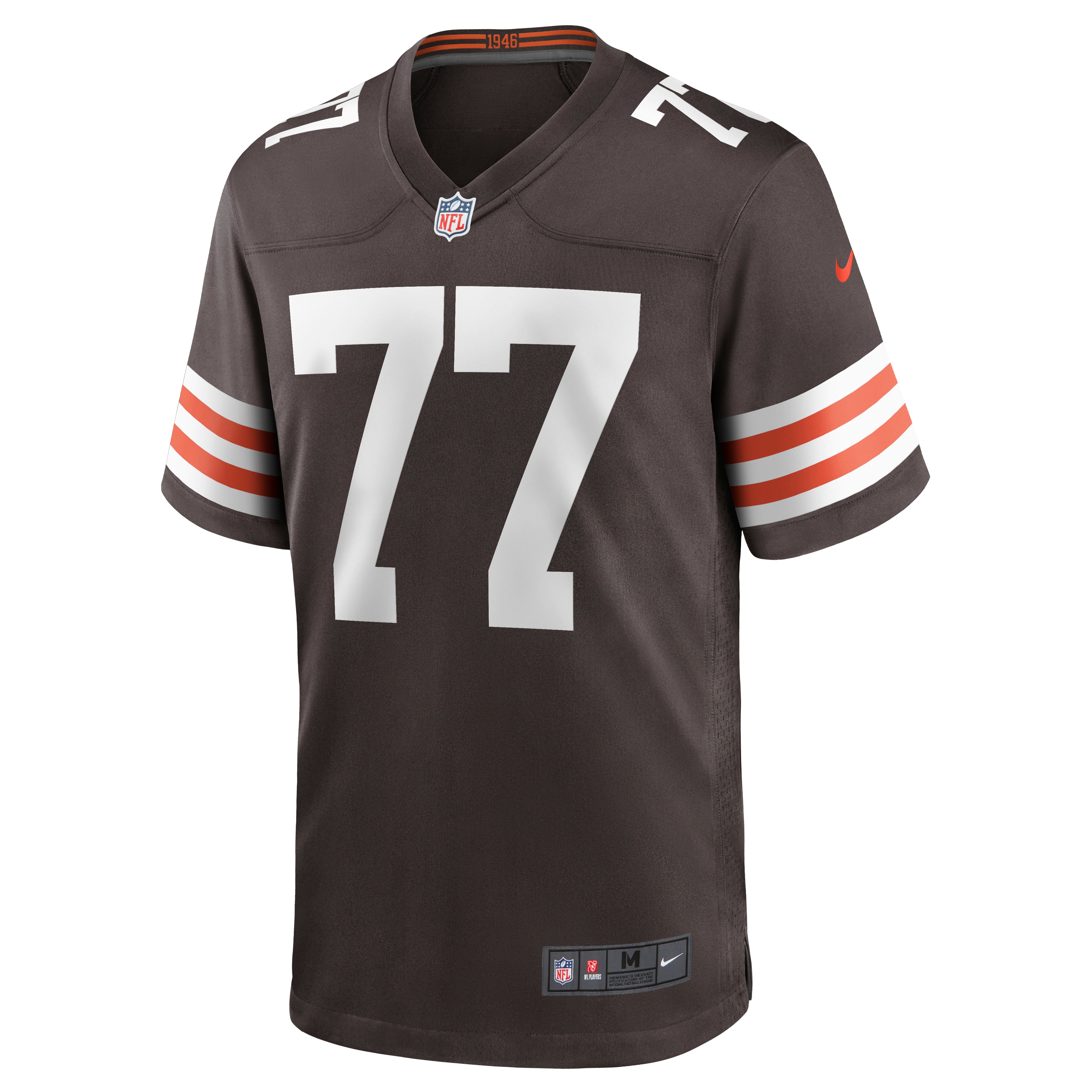 Men's Cleveland Browns Wyatt Teller Brown Game Jersey JS9570 nicesnker - Image 2