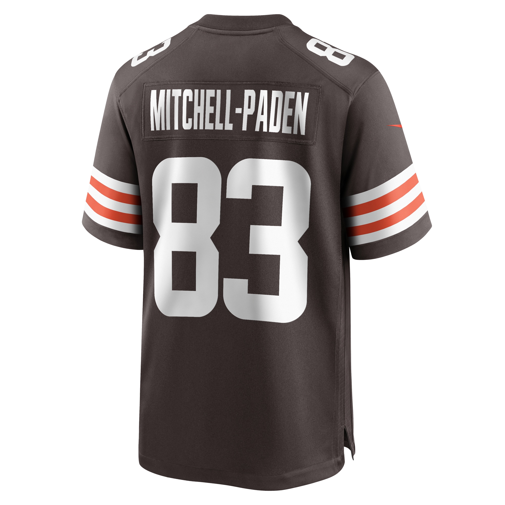 Men's Cleveland Browns Zaire Mitchell-Paden Brown Team Game Jersey JS5474 nicesnker - Image 3