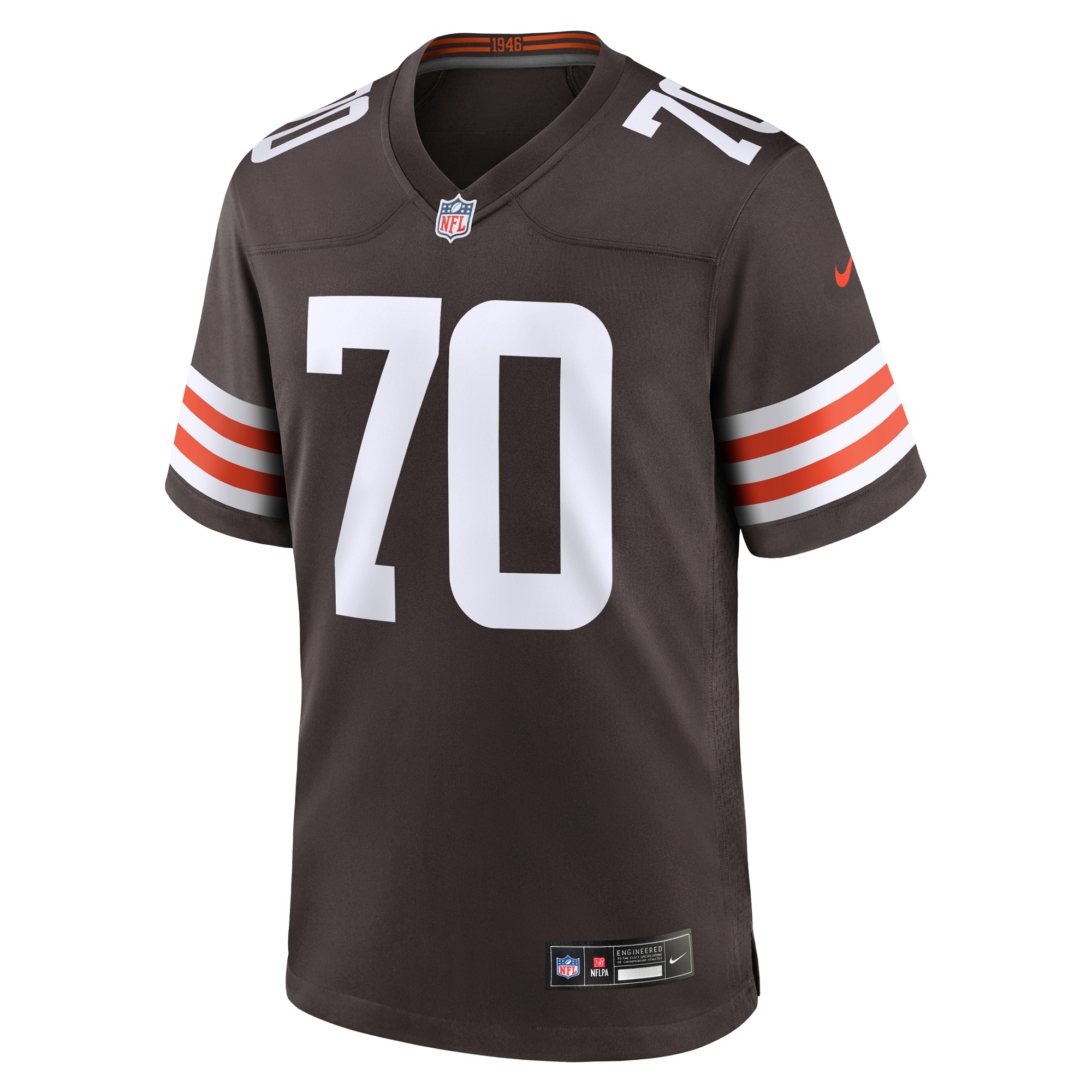 Men's Cleveland Browns Zak Zinter Brown Team Game Jersey JS1747 nicesnker - Image 2