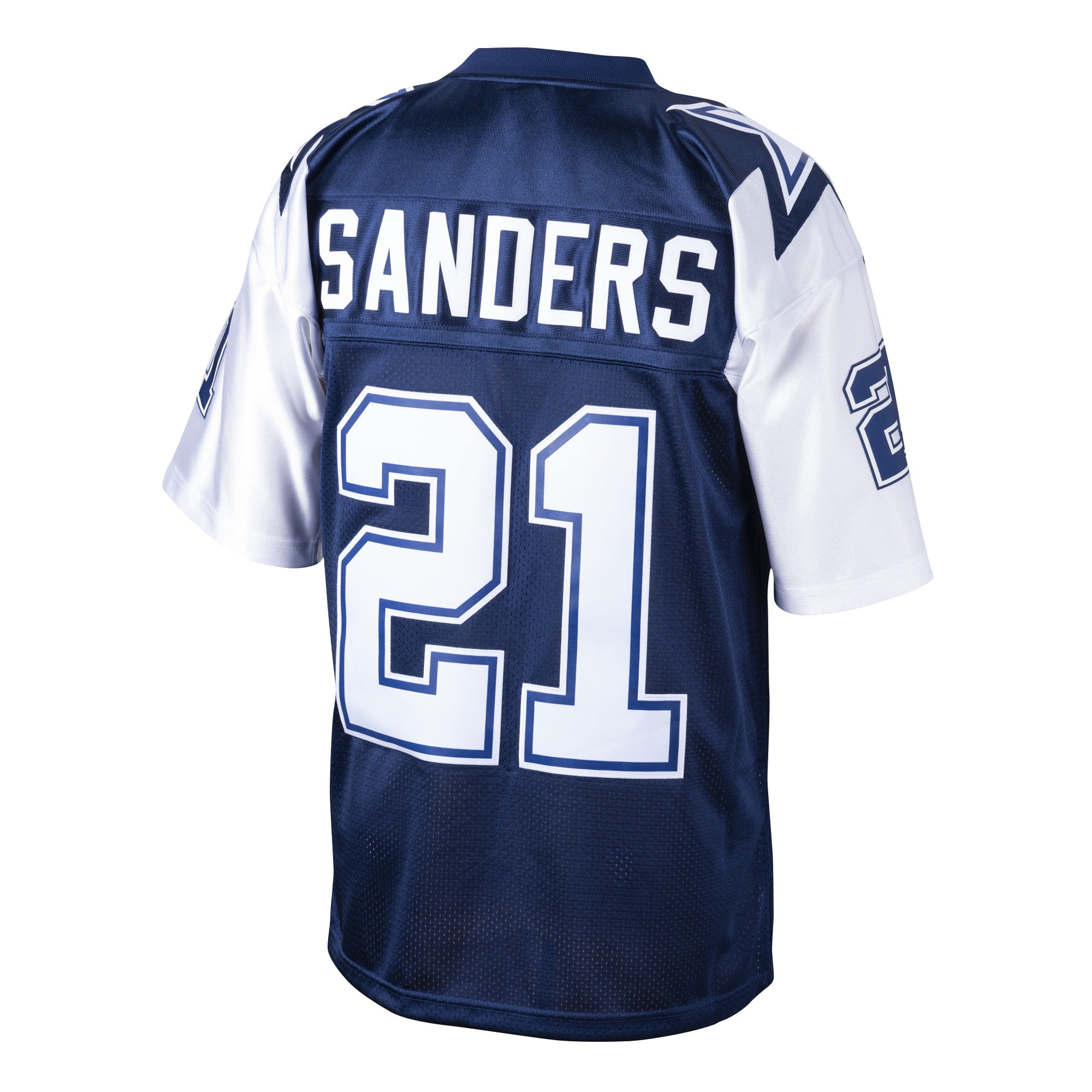Men's Dallas Cowboys 1995 Deion Sanders Mitchell & Ness Navy Throwback Retired Player Jersey JS3073 nicesnker - Image 3