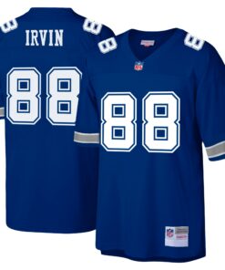 Men's Dallas Cowboys 1996 Michael Irvin Mitchell & Ness Royal Throwback Retired Player Jersey JS7307 nicesnker