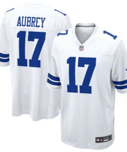 Men's Dallas Cowboys Brandon Aubrey White Game Jersey JS6620 nicesnker