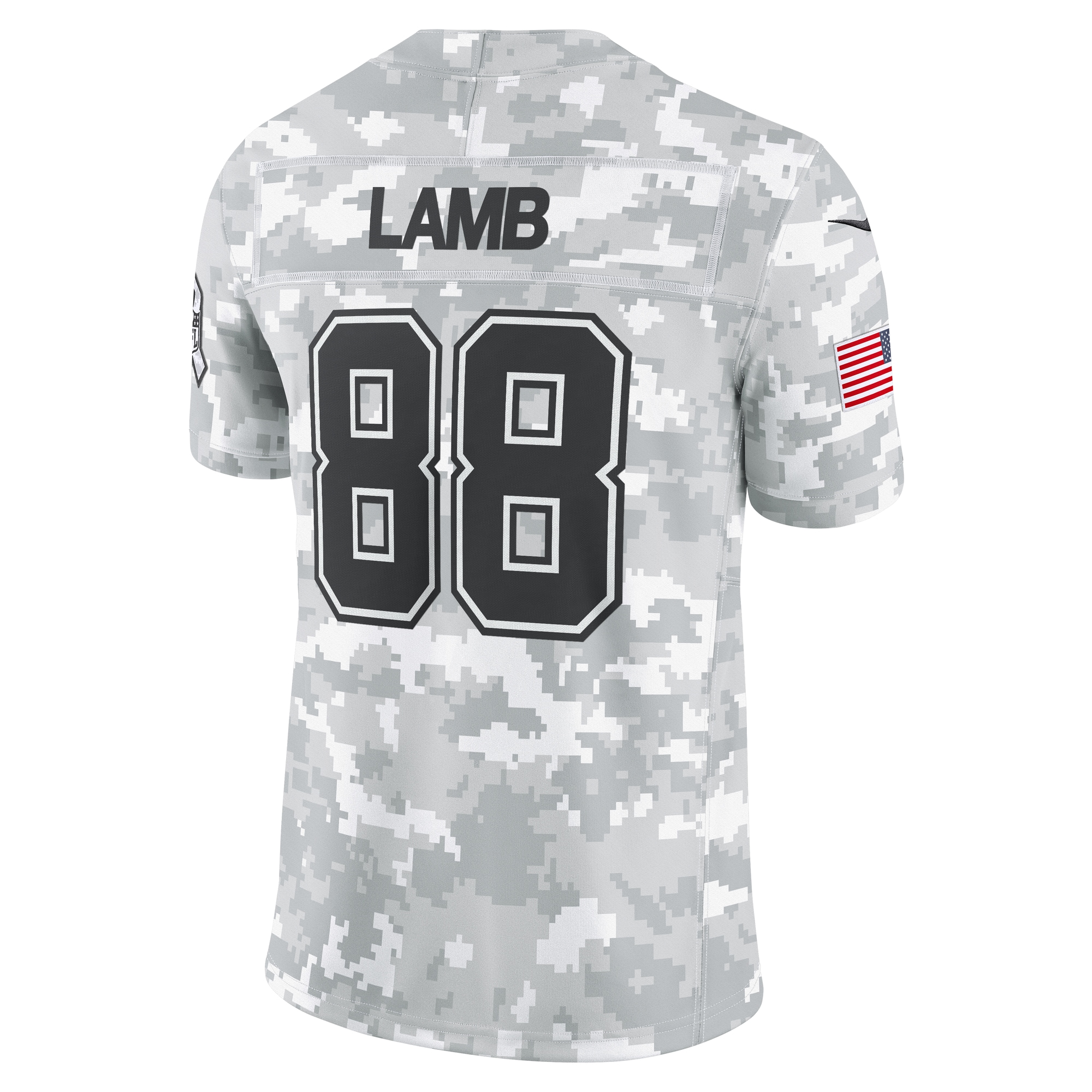 Men's Dallas Cowboys CeeDee Lamb Arctic Camo 2024 Salute to Service Limited Jersey JS8421 nicesnker - Image 3