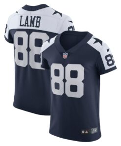 Men's Dallas Cowboys CeeDee Lamb Navy Alternate Vapor Elite Jersey JS4238 nicesnker