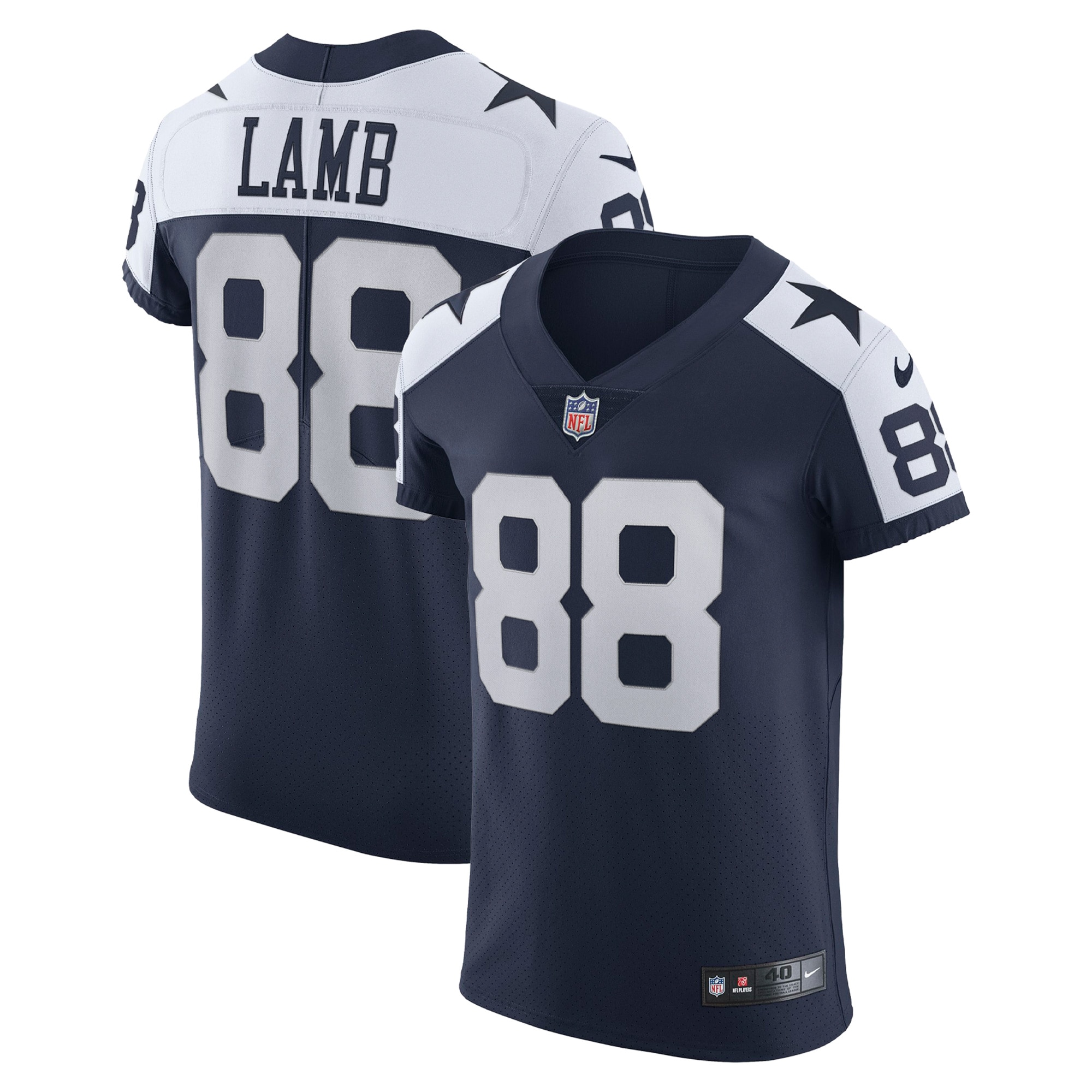 Men's Dallas Cowboys CeeDee Lamb Navy Alternate Vapor Elite Jersey JS4238 nicesnker