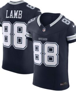Men's Dallas Cowboys CeeDee Lamb Navy Vapor F.U.S.E. Elite Jersey JS8653 nicesnker