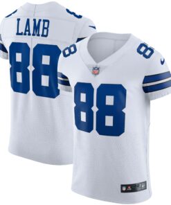 Men's Dallas Cowboys CeeDee Lamb White Vapor Elite Jersey JS3352 nicesnker