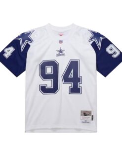 Men's Dallas Cowboys Charles Haley Mitchell & Ness White 1994 Alternate Legacy Jersey JS2023 nicesnker