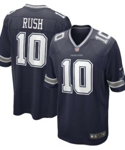 Men's Dallas Cowboys Cooper Rush Navy Game Player Jersey JS8649 nicesnker